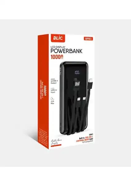 Blic Blıc Bpb3 10.000mAh LCD Ekranlı Powerbank ile Güç ve Taşınabilirlik Çözümü