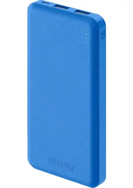 Celly Powerbank Energy 10.000mAh Mavi Taşınabilir Şarj Cihazı Güç ve Tasarımın Buluşması