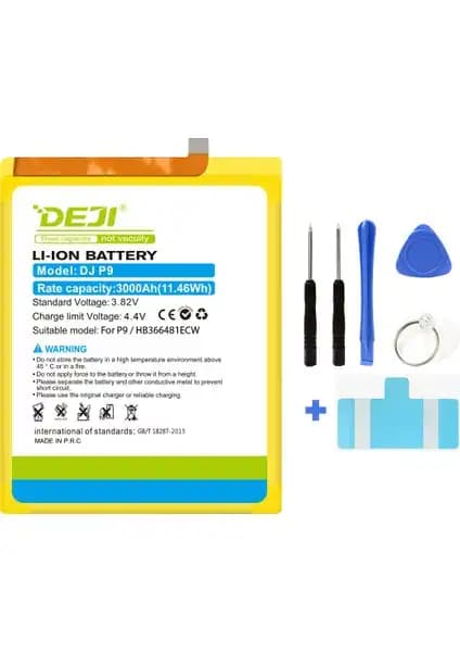 Deji Huawei P9 ve P9 Lite 2017 İçin Yüksek Kapasiteli Güçlü Batarya Çözümü