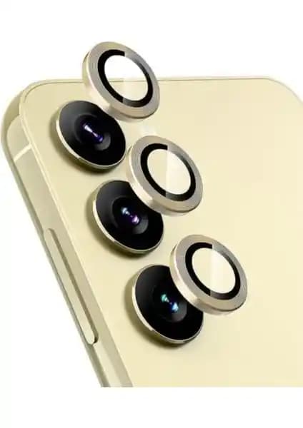 Fibaks Samsung Galaxy S24 Uyumlu Kamera Koruyucu ve Lens Seti Yüksek Koruma ve Temizlik Kolaylığıyla