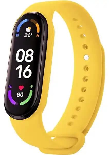 Furenfa Xiaomi Mi Band 5 ve 6 Uyumlu Silikon Bileklik Kordonu Dayanıklı ve Estetik Seçenekler