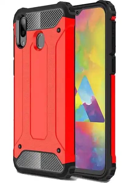 Galaxy M20 için dayanıklı ve şık çift katmanlı koruma kılıfı tasarımı