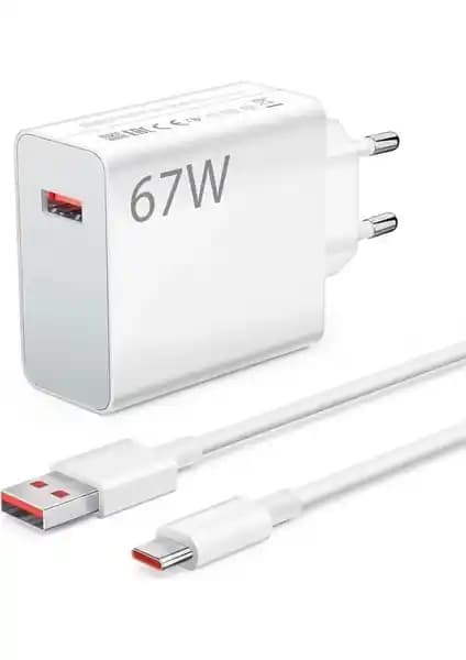 GLOBTEL Type-C 67 Watt Turbo Hızlı Şarj Aleti: Güçlü ve Güvenli Mobil Şarj Çözümü