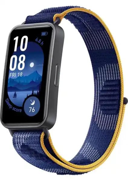 Huawei Band 9 Mavi Naylon Akıllı Bileklik Sağlık ve Şıklık İçin Modern Tasarım