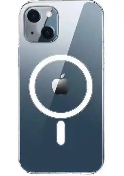 iPhone 14 için Magsafe uyumlu ve şeffaf silikon kılıf yüksek koruma ve estetik sunar