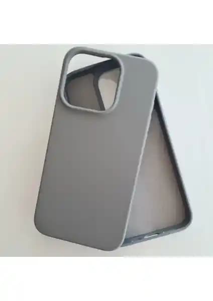 iPhone 15 Pro Max için Kadife Silikon Lansman Kılıfı Estetik ve Dayanıklı Koruma