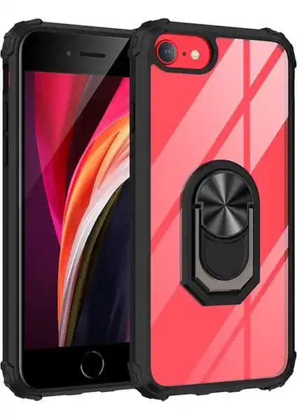 KNY Apple iPhone SE 2020 Silikon Kenarlı Renkli Yüzüklü Manyetik Kapak İnceleme ve Özellikleri