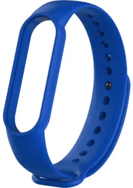 Kyver Mavi Silikon Kordon Xiaomi Mi Band 5 ve 6 İçin Şık ve Konforlu Aksesuar