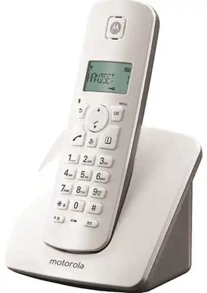 Motorola E201 Kablosuz DECT Telsiz Telefon Beyaz - Modern Tasarım ve Gelişmiş Özellikler