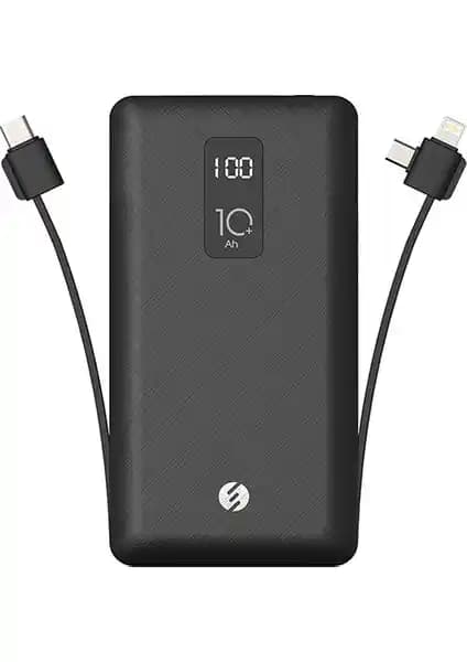 S-Link IP-T100C 10000 mAh Taşınabilir Kablolu Powerbank Güç ve Taşınabilirlik Sunar