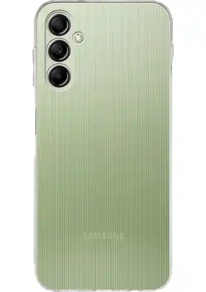 Samsung Galaxy A14 için Şeffaf Silikon Kılıf Kamera ve Darbe Koruma Özellikleriyle