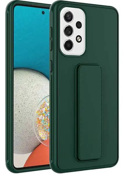 Samsung Galaxy A73 için Şık ve Koruyucu TPU Kılıf, Katlanabilir Stand Özelliği ile Güçlü Koruma