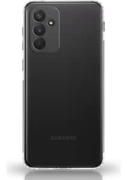Samsung Galaxy M23 için Şeffaf Silikon Kılıf Kamera ve Darbe Koruma Özellikleriyle