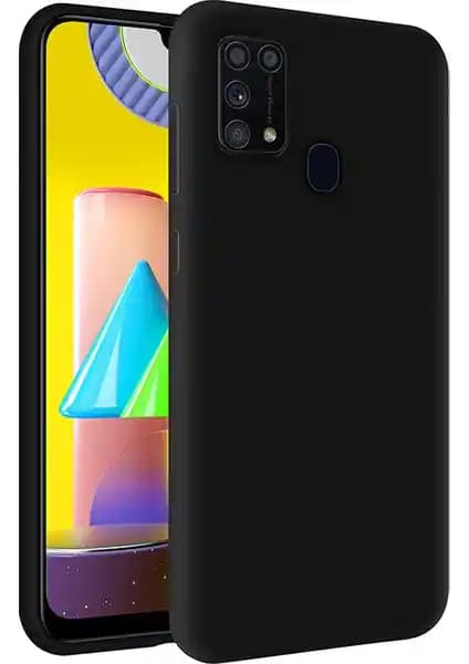 Samsung Galaxy M31 İçin Kadife Dokulu Soft Silikon Kılıf Şıklık ve Koruma Sunar
