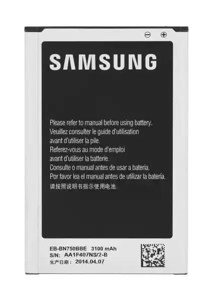 Samsung Galaxy Note 3 Neo için 3100mAh yüksek kapasiteli batarya EB-BN750BBE