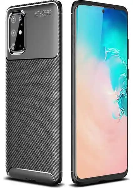 Samsung Galaxy S20 Plus için dayanıklı ve şık karbon desenli kılıf | Rugged Armor modeli
