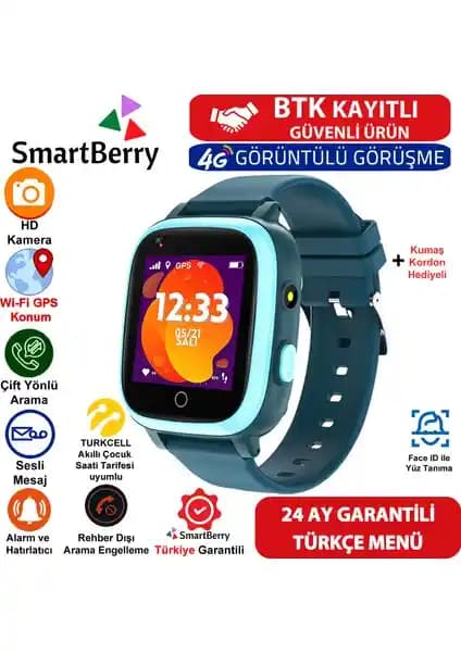 SmartBerry Z40 Akıllı Çocuk Takip Saati Güvenlik ve Eğlenceyi Bir Arada Sunar