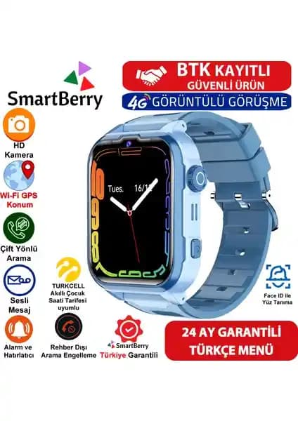 SmartBerry Z50 Akıllı Çocuk Saati Güvenlik ve Eğlence Özellikleriyle Öne Çıkıyor