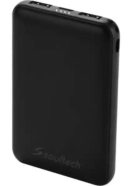 Soultech Comfort Plus 10.000 mAh Powerbank Siyah Taşınabilir Şarj Cihazı