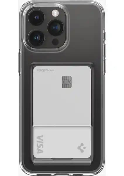 Spigen Crystal Slot Kılıf iPhone 15 Pro Max için Şeffaf ve Koruyucu Tasarım