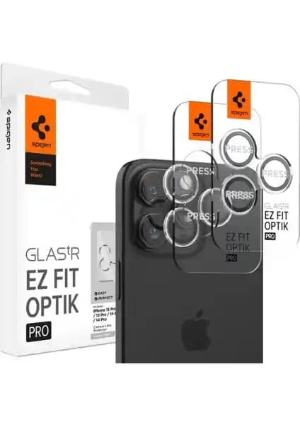 Spigen Kamera Lens Koruyucu Seti iPhone 16 Pro Max ve Diğer Modeller İçin Güvenli Koruma