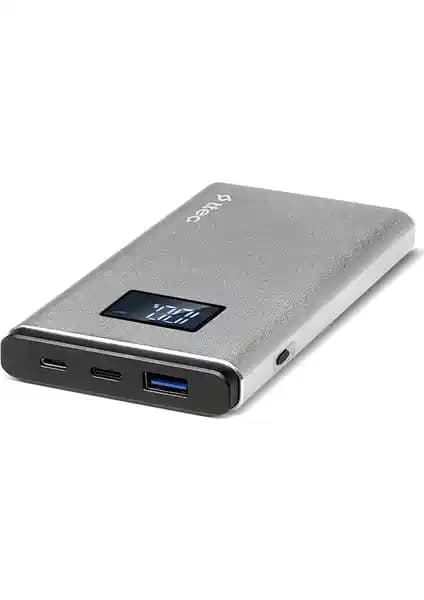 Ttec AlumiSlim LCD QC 3.0 10000mAh Taşınabilir Şarj Cihazı Günlük Kullanım ve Seyahat İçin Uygun