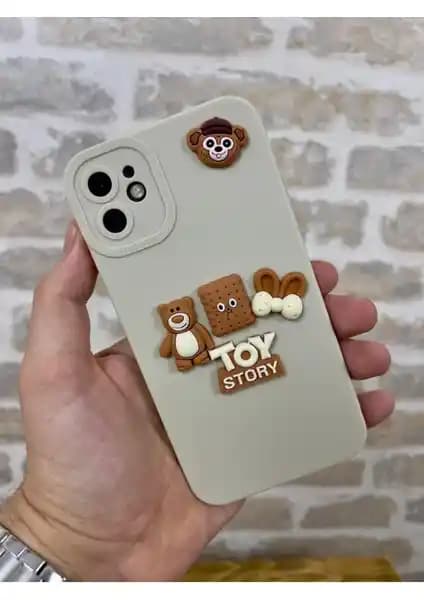 Vip Case iPhone 11 Ayıcık Desenli Silikon Kılıfı ile Şıklık ve Güçlü Koruma Sağlayın