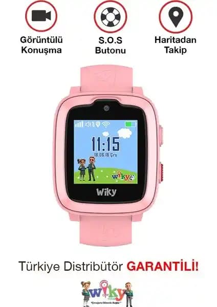 Wiky Watch 4 Plus Pembe Çocuk Akıllı Saati Güvenlik ve Fonksiyonellik Sunar