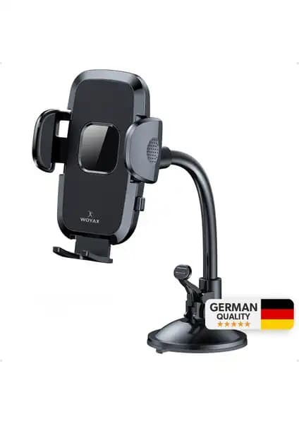 Woyax Active 360 Vantuzlu Araç İçi Telefon Tutucu Güvenli ve Konforlu Sürüş İçin