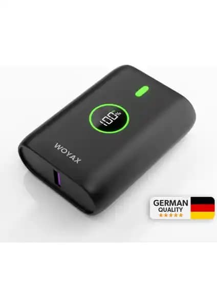 Woyax Powerbank Hızlı 10000mAh Taşınabilir Şarj Cihazı Güçlü ve Şık Tasarım
