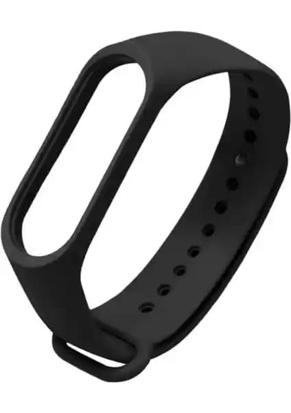 Xiaomi Mi Band 3 ve 4 Uyumlu Siyah Akıllı Bileklik Kordonu: Estetik ve Dayanıklılık