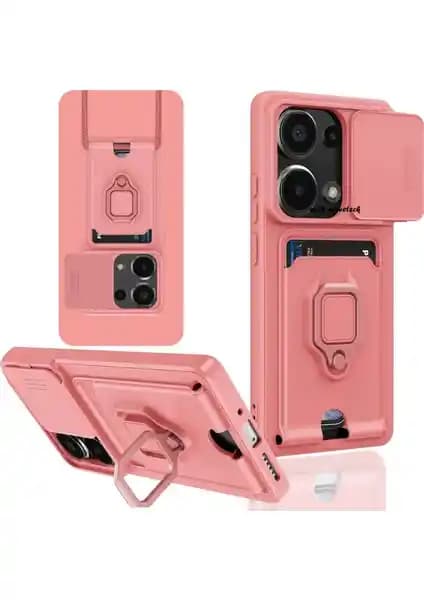 Xiaomi Redmi Note 13 Pro 4G için şık ve dayanıklı silikon kılıf, çok fonksiyonlu telefon koruma aksesuarı