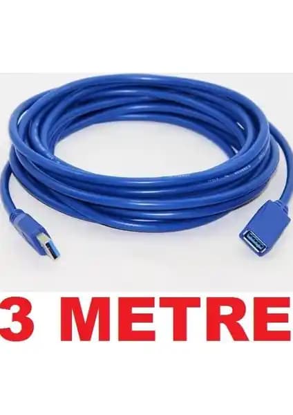 Alfais 4627 USB 3.0 Harddisk Uzatma Kablosu 3 Metre Uzunluk ve Yüksek Performans