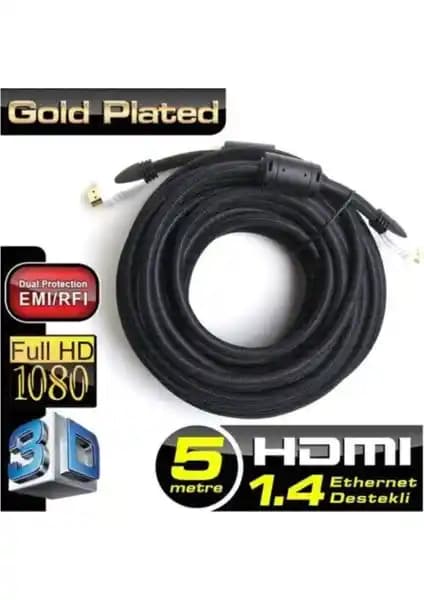 Dark HDMI 1.4 Kablo 5 Metre Uzunluğunda Yüksek Kalite Bağlantı Çözümü