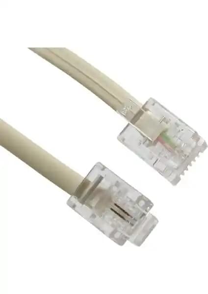 Powermaster 15 Metre Krem Renkli Telefon Hat Kablosu Güçlü ve Güvenilir Bağlantı Çözümü