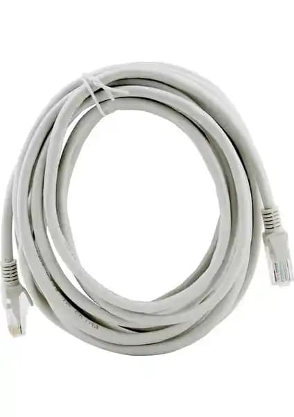 Powermaster Kablo.Cat6 10 Metre Ethernet Kablo Gri Renkli Profesyonel Ağ Çözümü