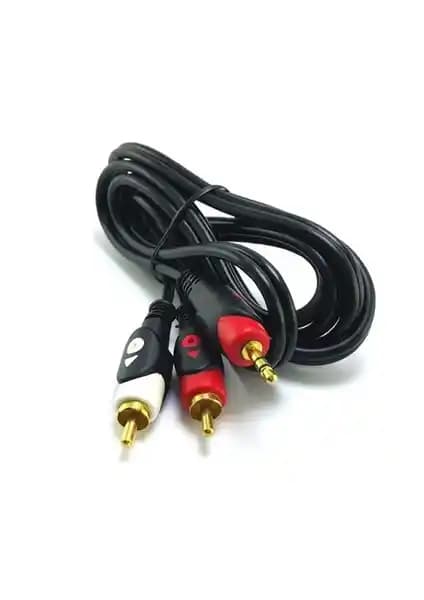 Swat 2Rca 3,5mm Stereo Kablo Gold: Yüksek Kalite Ses Bağlantısı ve Dayanıklılık