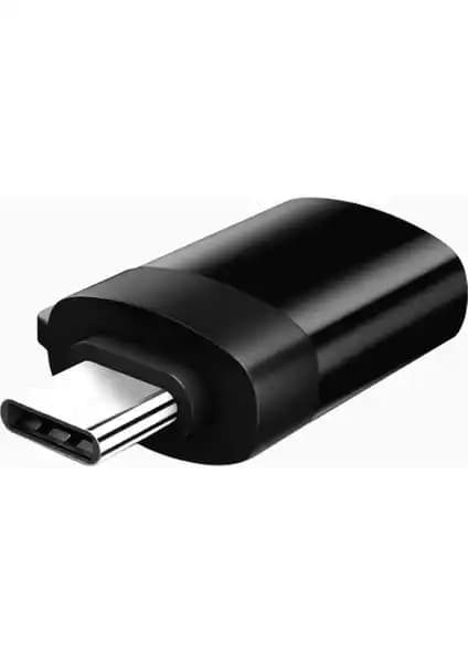 Techstorm Type C USB 3.0 OTG Dönüştürücü Siyah - Yüksek Performanslı ve Dayanıklı Adaptör