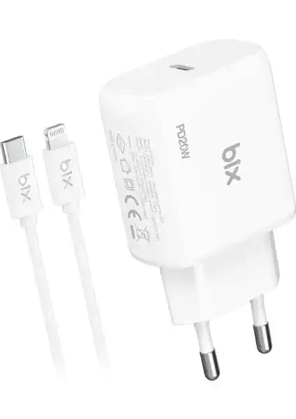 Bix BX-CL20TA: iPhone 12, 13 ve 14 Serisi için 20W Hızlı ve Güvenli Şarj Adaptörü