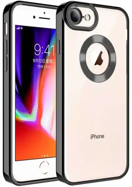 Case 4U Apple iPhone 8 ve 7 için Kamera Lens Korumalı Şeffaf ve Renkli Kılıf