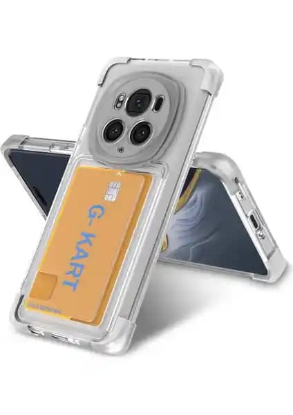 Case 4U Honor Magic 6 Pro Kılıf: Şeffaf, Airbag Koruma ve Kartlıklı Tasarım