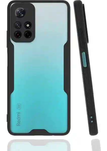 Case 4U Xiaomi Poco M4 Pro 5G Kamera Korumalı Ultra İnce Mat Silikon Kılıf Siyah