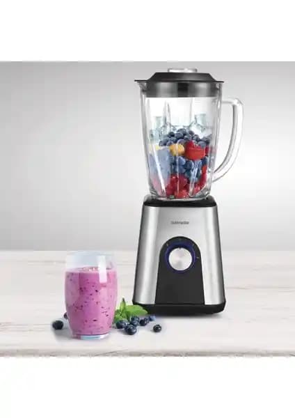 Goldmaster GM-7254 Frape Cam Sürahi Çelik Blender 1000W Güç ve Buz Kırma Özelliği