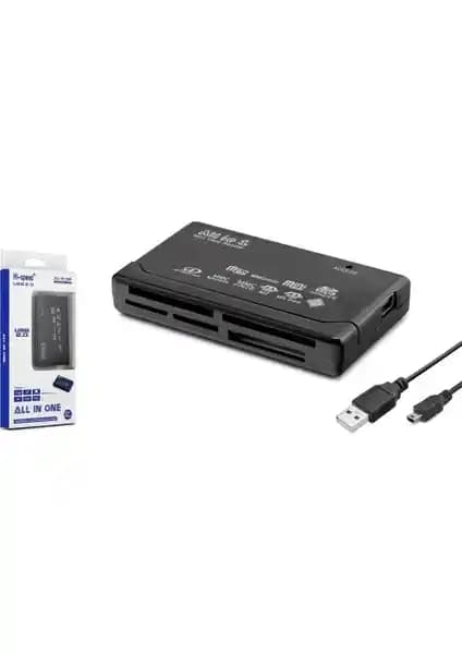 Hadron HD199 Çoklu Kart Okuyucu: Geniş Destek ve Hızlı USB 2.0 Veri Transferi