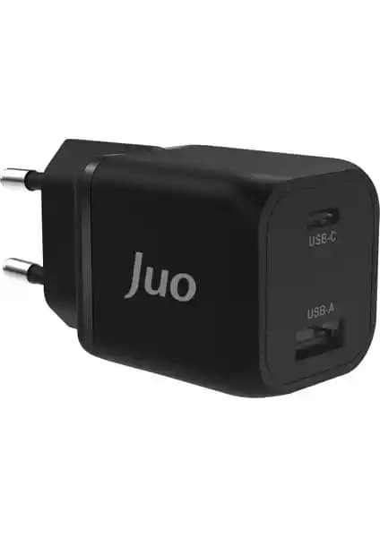 Juo 35W GaN USB-C + USB-A Şarj Aleti: Kompakt ve Hızlı Çoklu Port Adaptör