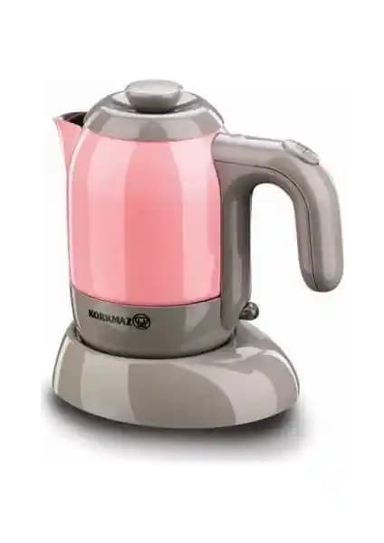 Korkmaz Mia PembeGri Elektrikli Cezve Makinesi: 4 Fincan Kapasiteli Modern Türk Kahvesi Deneyimi