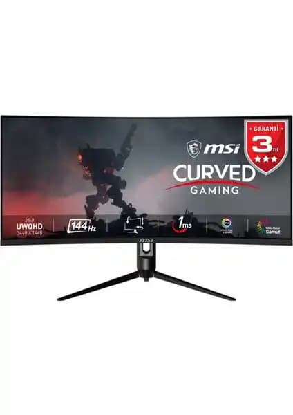 MSI 34" OPTIX MAG342CQR: Ultra Geniş Kavisli 144 Hz Oyun Monitörü Özellikleri
