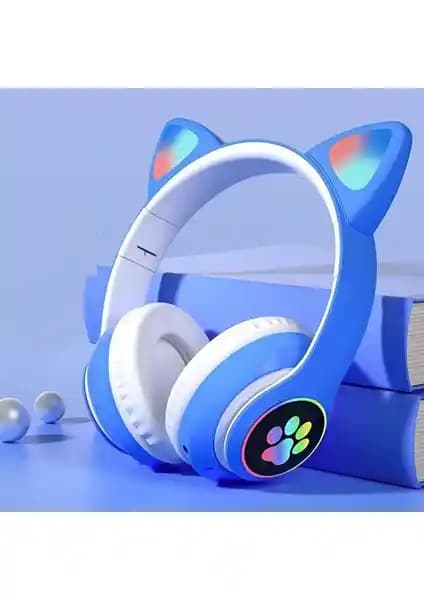 Novatis Bluetooth Kablosuz LED Işıklı Kedili Katlanabilir Çocuk Kulaklığı Özellikleri