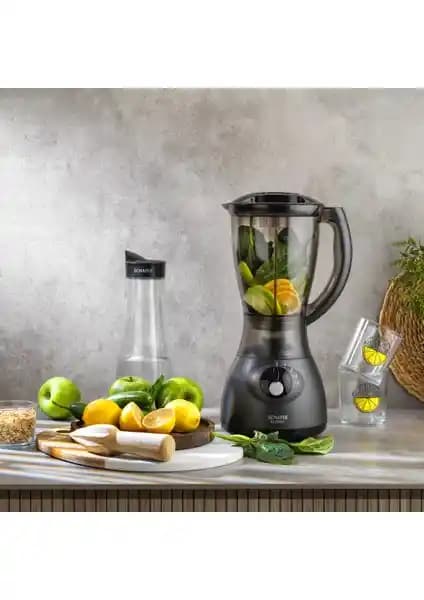 Schafer Blendy Sürahi Blender 1500 ml Kapasiteli Antrasit Renkli Dayanıklı Model