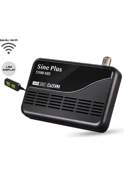 Sine Plus 5500 HD WiFi Uydu Alıcısı: Full HD, Geniş Kanal ve Modern Özellikler